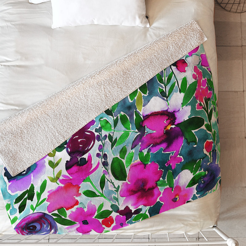 Couverture Amy Sia, L 60 po x l 50 po, Mauve
