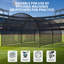 Cage de baseball 22 pi avec cadre et filet