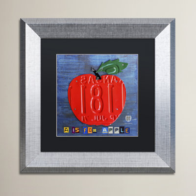 « pomme », art encadré Valarie