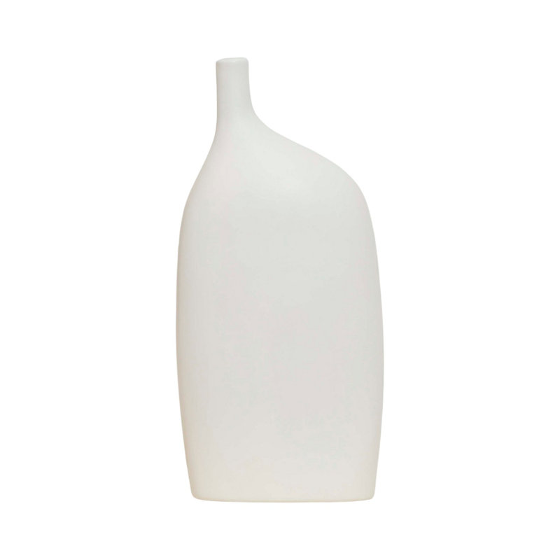 Cyna Ceramic / Porcelain Table Vase, White