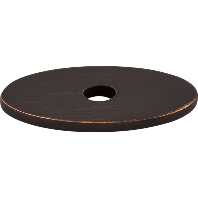 Oval  Backplate, Tuscan Bronze, 1.25" H x 0.75" W x 0.625" D