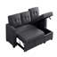 Canapé modulaire convertible rembourré avec méridienne coulissante-344434480-344434476