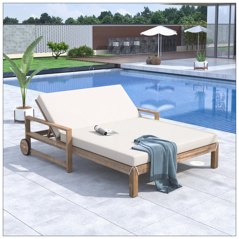 Deland 56.7'' Wide Modern  Patio  Sofa Couch, Garden Sofa, Outdoor Sofa, Beige