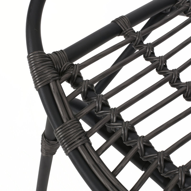 Chaises de patio, Gris, Noir