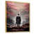 Toile avec cadre flottant or