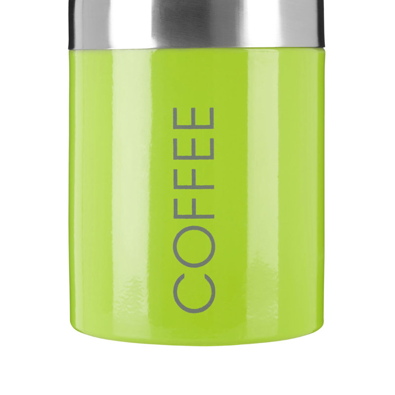 Surrett Metal Jar - Set of 3, Lime Green