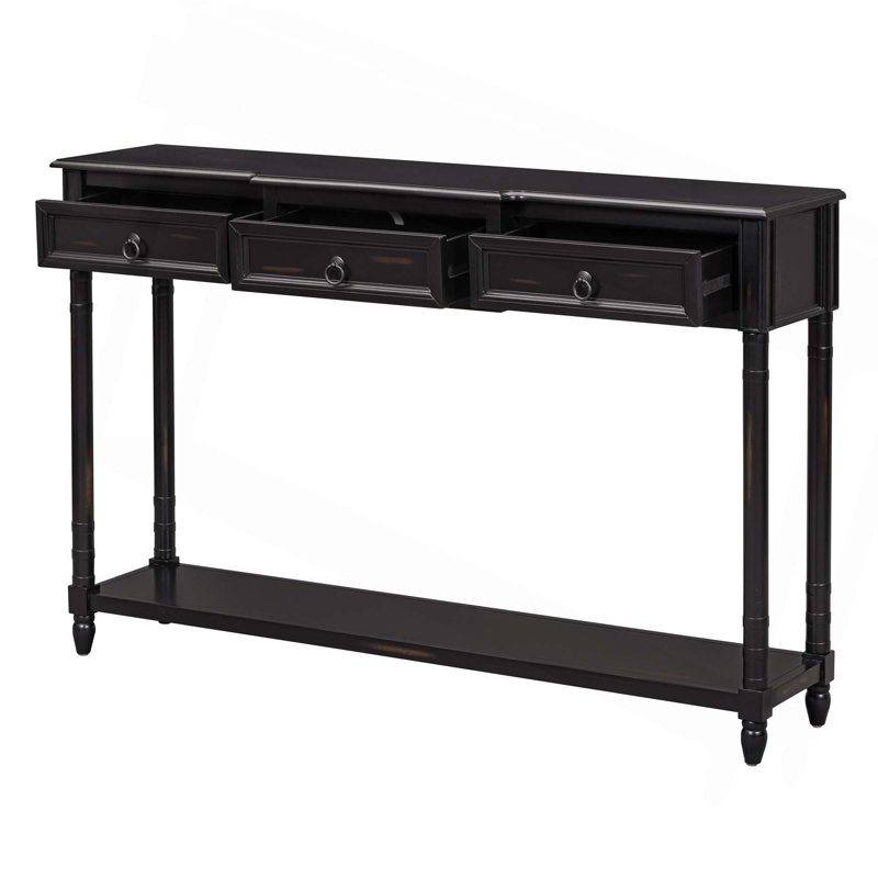 Console Console avec tiroirs pour le vestibule et tiroirs, Espresso