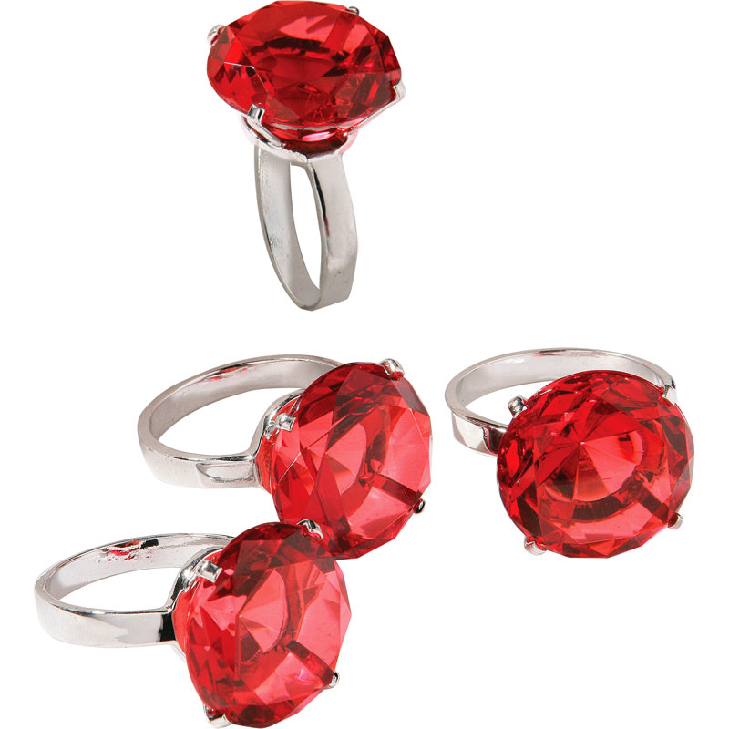 Metal Napkin Ring, Red
