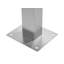 Brodsky Temperature Controlled Stainless Steel Free Standing Outdoor Shower with Detachable Shower Head and Footwash Spout