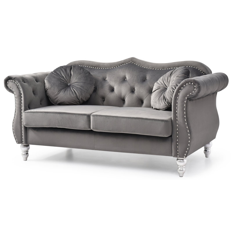 Causeuse Cozy Transitional, Gris foncé