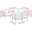 63.5cm Wide Patio Sofa with Cushions