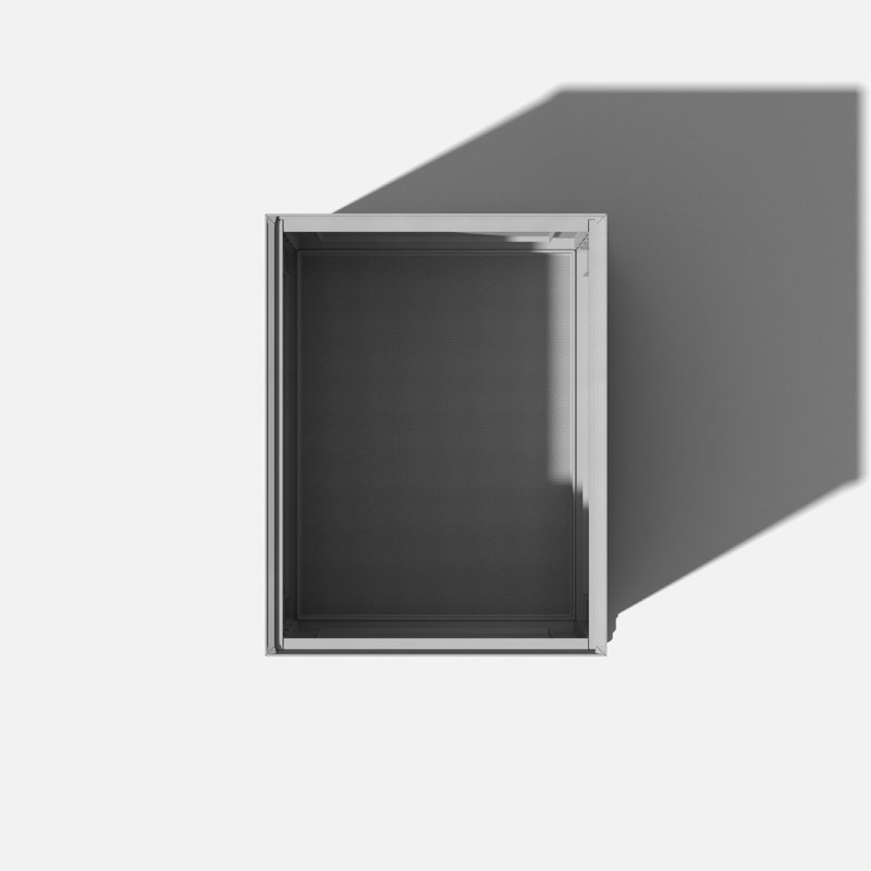 Brixton Black Plastic 2-in-1 Tray and Storage Table