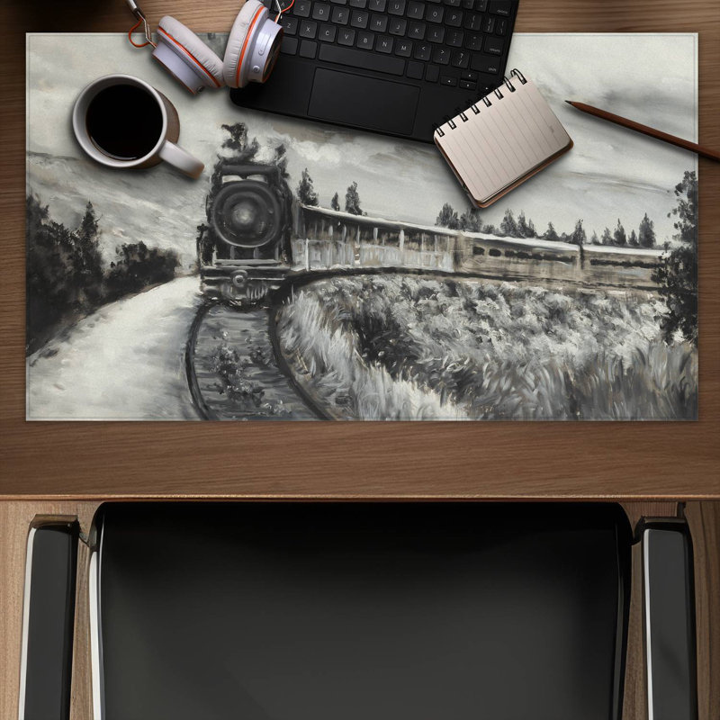 Steam engine train - 14.00"x24.25" Desk mat