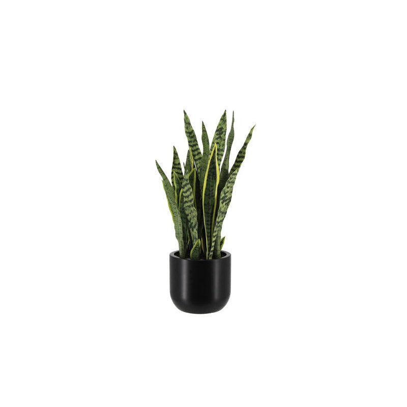 30" Artificial Snake Plants in Black Pots