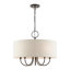 Lustre tambour 5 lumières à abat-jour Raymond-1085826018