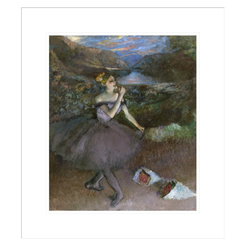 «Dancer with Bouquet» par Edgar Degas, impression giclée encadrée, H 20,02 po x l 17,75 po