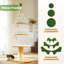 Arbre à chat moderne avec arbre à chat 51,2 pouces avec poteau à griffes épais (Φ5,4 po), tour à chat en bois, 3 condos - mobilier pour chat robuste, cadre en métal et tapis remplaçable pour chat d'intérieur-117068965