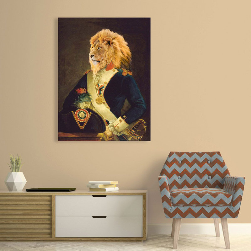 The Commander 1 Piece Wrapped Canvas Painting, 80cm H x 60cm W x 4cm D