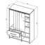 Hakimah 1 Door Manufactured Wood Wardrobe