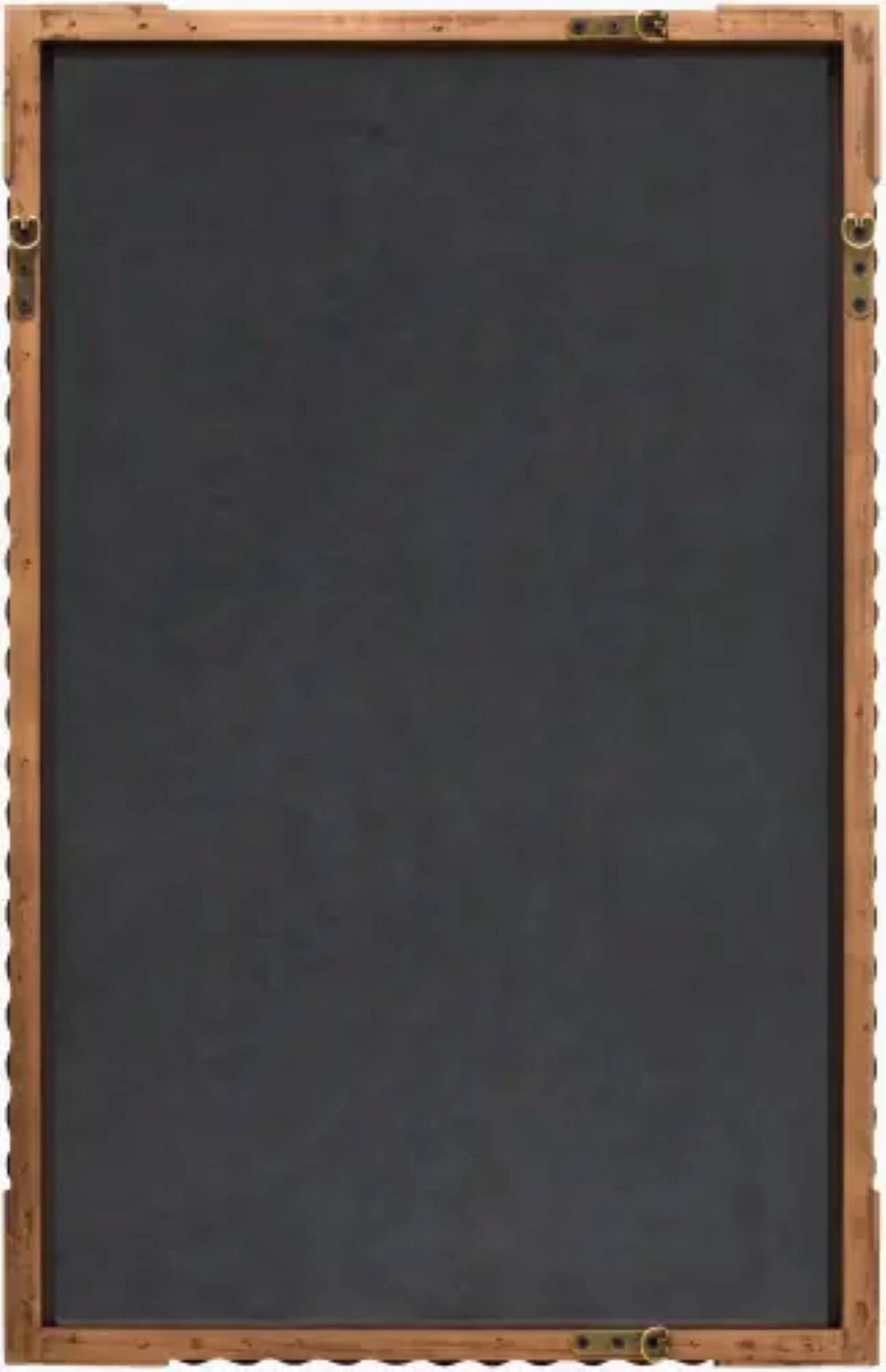Lizzie Mirror, Dark Brown Wood, 46" H x 34" W