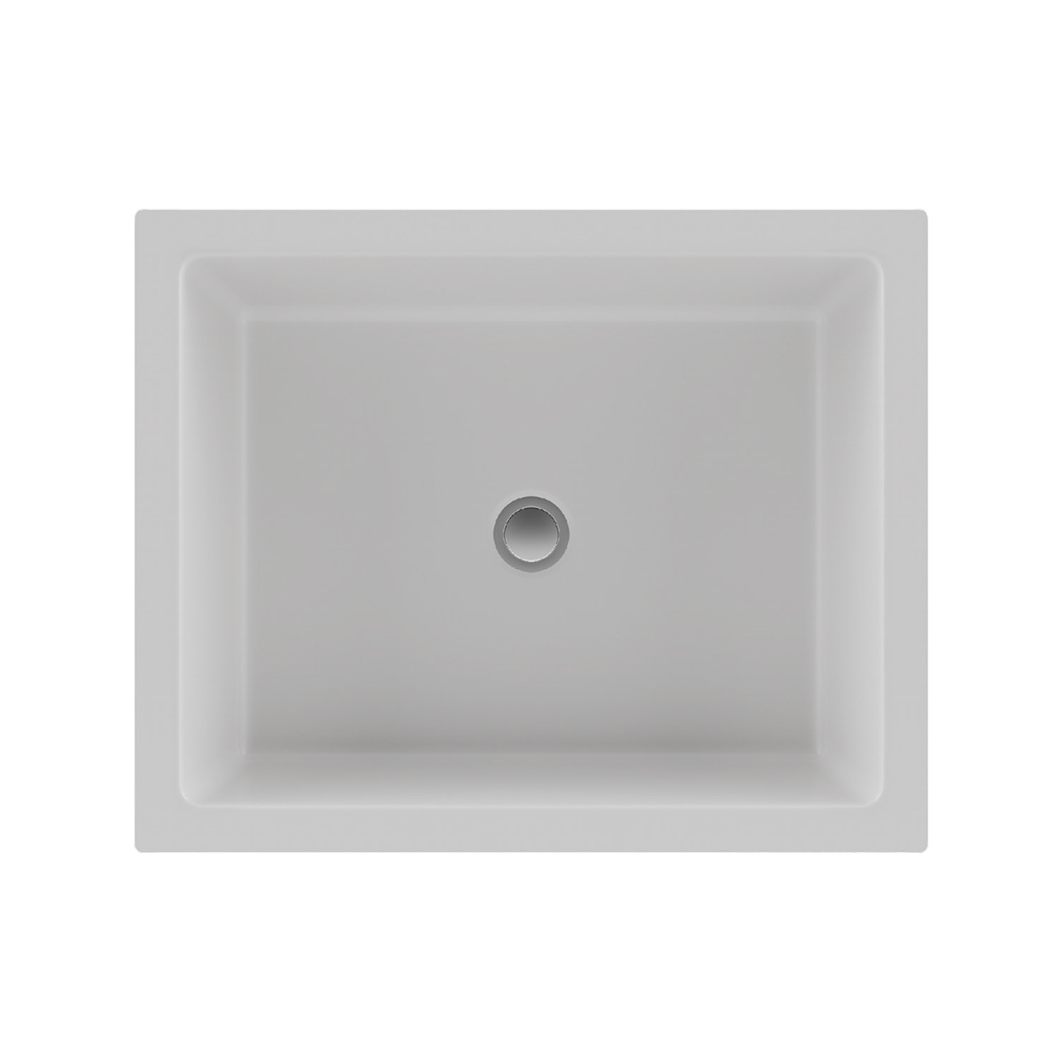 Quartz Composite Vanity Sink, White