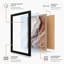 Mineral Strata Minimalist - Framed Print-216001329-216001331