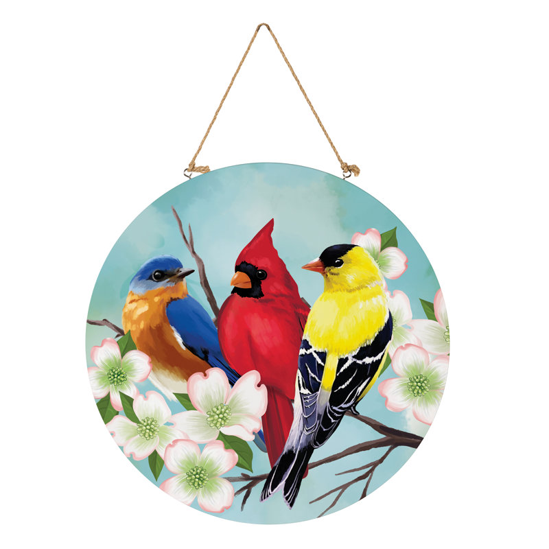 Décoration de porte 18 po What She Shed Bird