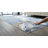 Abstract Machine Woven Polypropylene Marble Area Rug in Blue-87093340