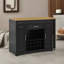 Buffet de rangement avec garde-robe, tiroir, casier à vin et porte-verres à pied-709593509