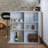 High Gloss 6-Shelf Bar Table