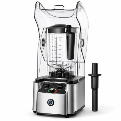 WantJoin Quiet Blender with Soundproof and 80oz Jar, Sliver