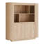 Chanceton 162cm Bookcase with Lower Cupboards