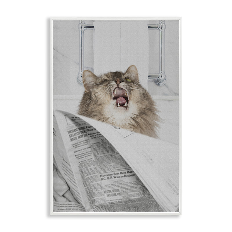 Giclée encadrée, lecture par Jesse Keith, H 18 po x l 12 po, Estampe numérique encadrée blanc bord de mer