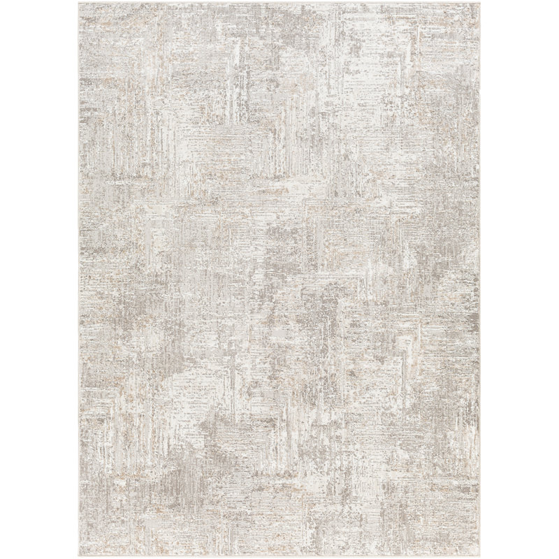Tapis gris clair Lemaire, Rectangle 6 pi 7 po x 9 pi