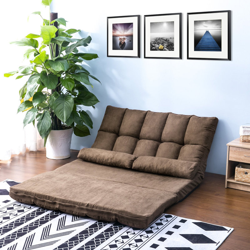 Chaise longue, canapé de salon, canapé confortable, Brun
