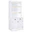 83.4"Tall Bookshelf with 3 pieces LED Lighting