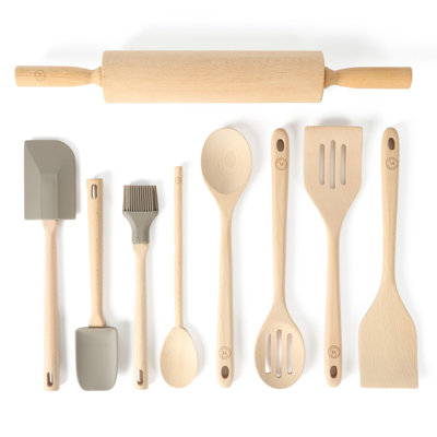 Martha Stewart 9-Piece Wood Kitchen Gadget and Tool Set