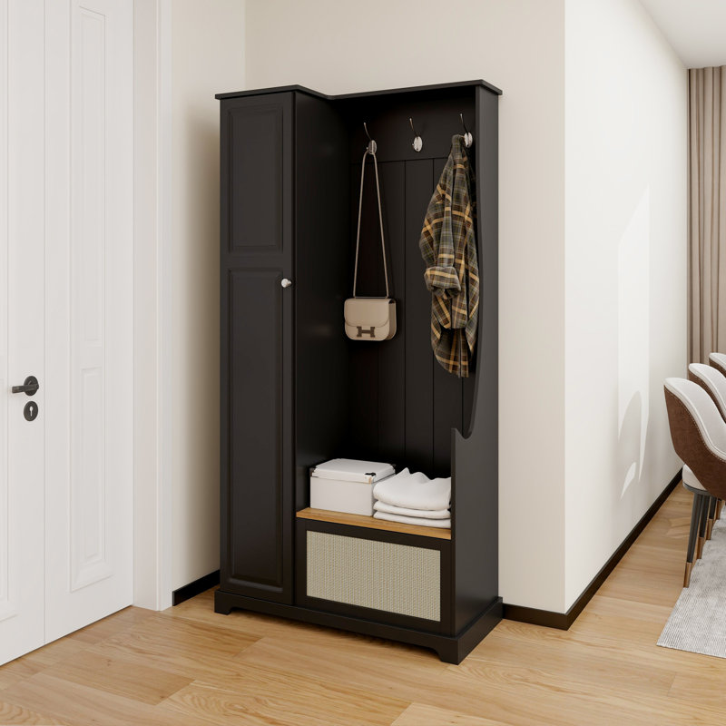 Versatile Storage Bench Mdf Modern Entryway Organizer