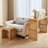 Person Wood Single Pedestal Dining Set