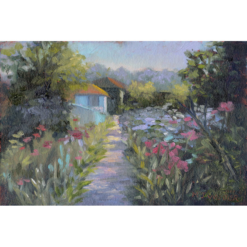 Monets Garden V - Wrapped Canvas Painting, 30cm H x 46cm W