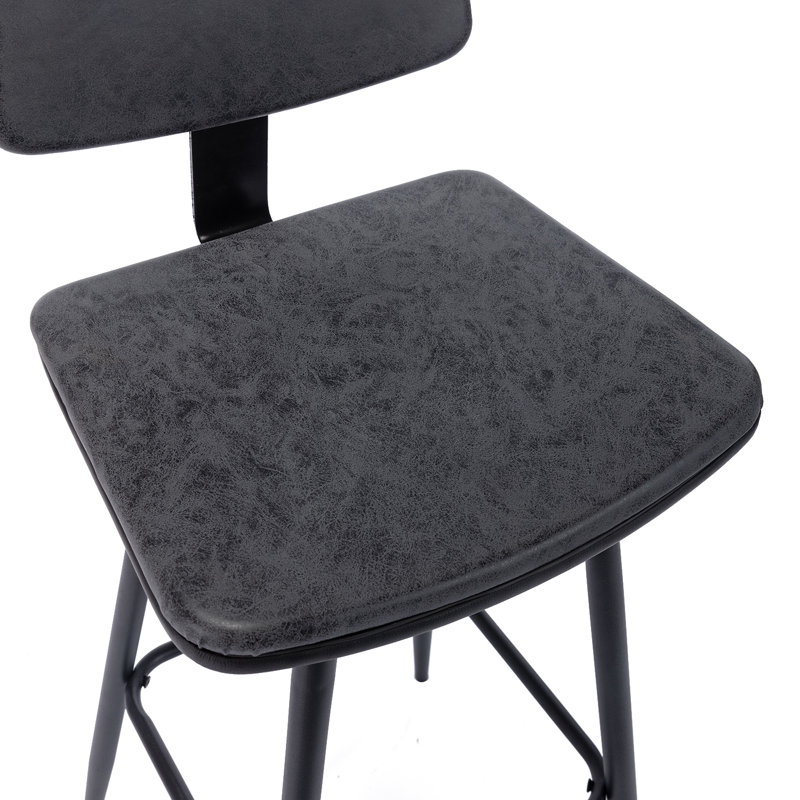 Liela 29.33" Bar Stool(Set of 2), Gray