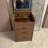 (60Cm)(Walnut) 3 In 1 Vanity Desk With Plip Top Mirror, Small Make Up Vanity Set With Visible Glass Desktop, Compact Makeup Vanity With 3 Drawers, Dressing Table