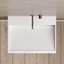 Lavabo de salle de bain mural rectangulaire à surface solide 31 "x 18" MonBlari - blanc mat