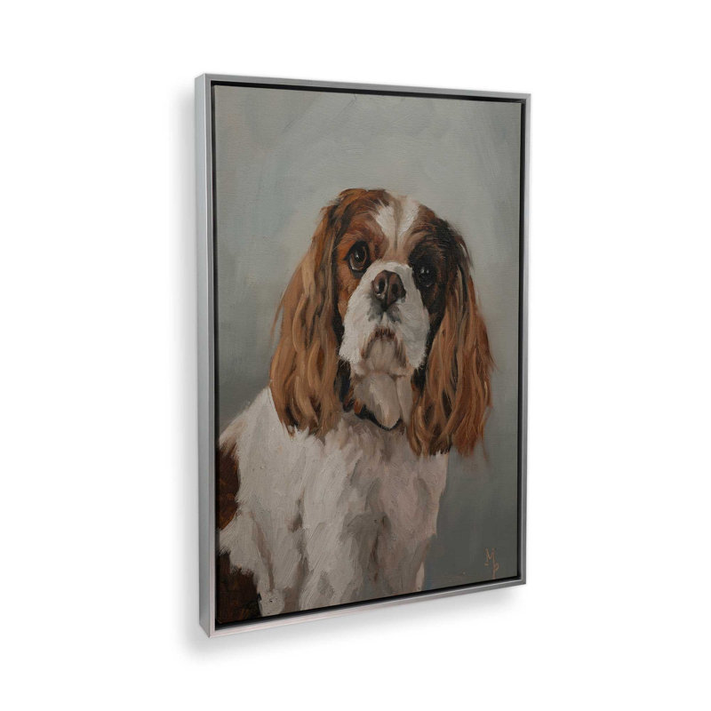 Reproduction d'art sur toile, "Pet Portraitudes I" par Marian Parsons, H 30 po x l 20 po, Argent argent