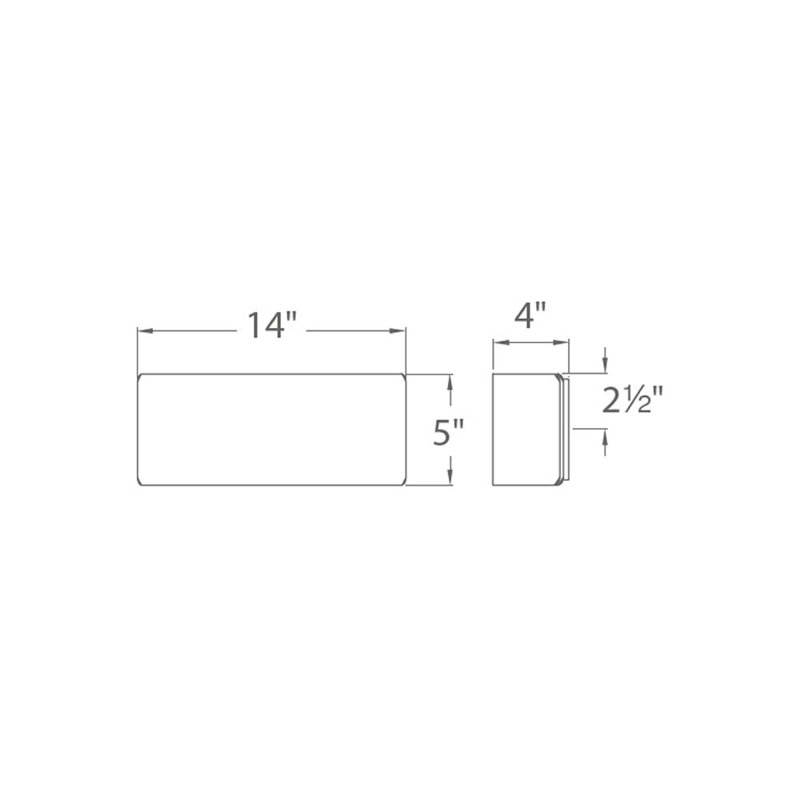 Asgard 1 - Light LED Flush Mounted Sconce