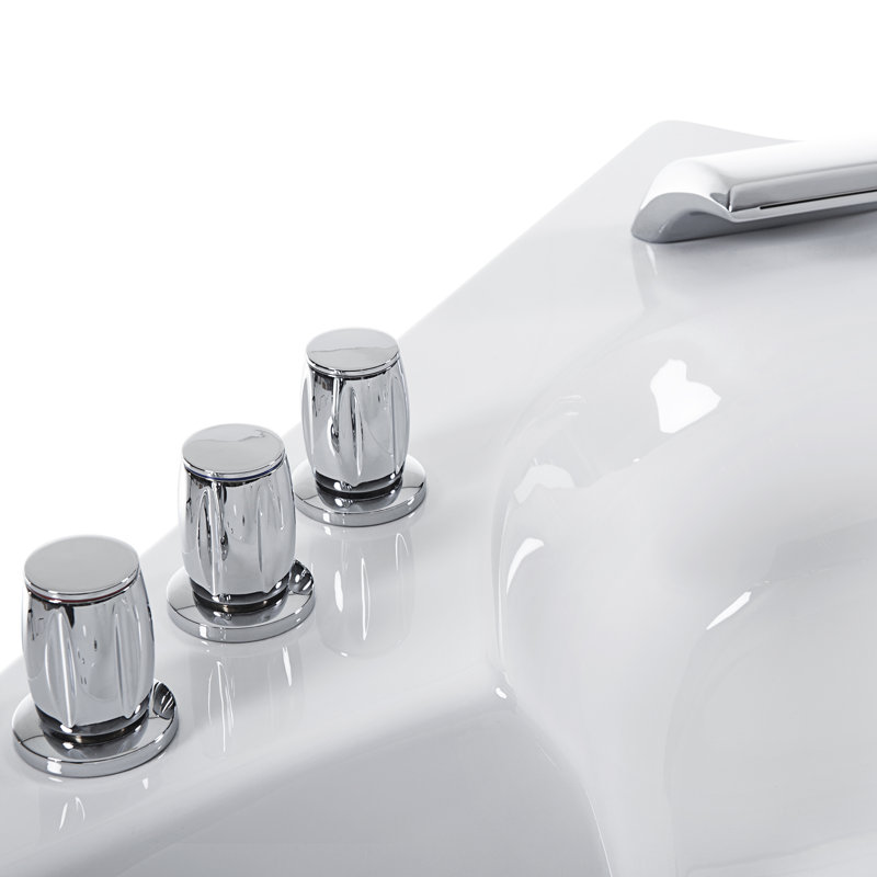 2050mm x 144mm Corner Whirlpool Acrylic Bathtub