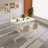 55.11" Modern Rectangle Cream White Dining Table Set with 4 Chairs for Kitchen, Bar, Living Room-1200877693-1200877692