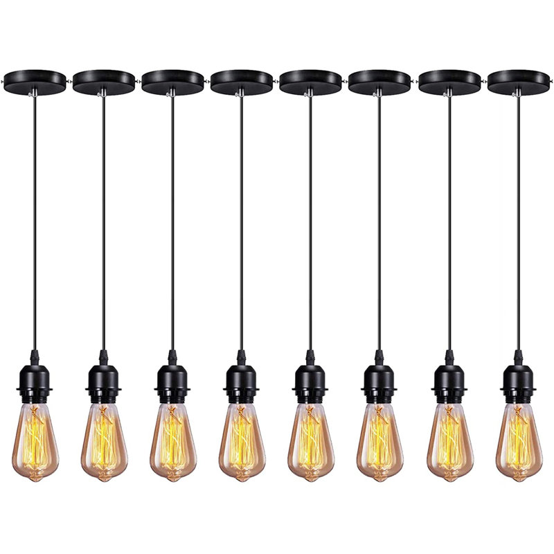 Luminaire suspendu à 1 lumière Genevive, 8 pièces