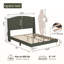  Lit plateforme tapissier avec tête de lit Kelway-450420209-450420210