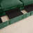 U Shape 4 Seater Deep Seat Sofa With 2 Movable Ottomans, Chenille Fabric, And Storage Drawers-659992985